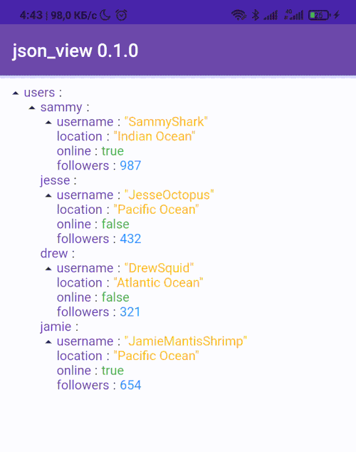 flutter_json_view Card Image