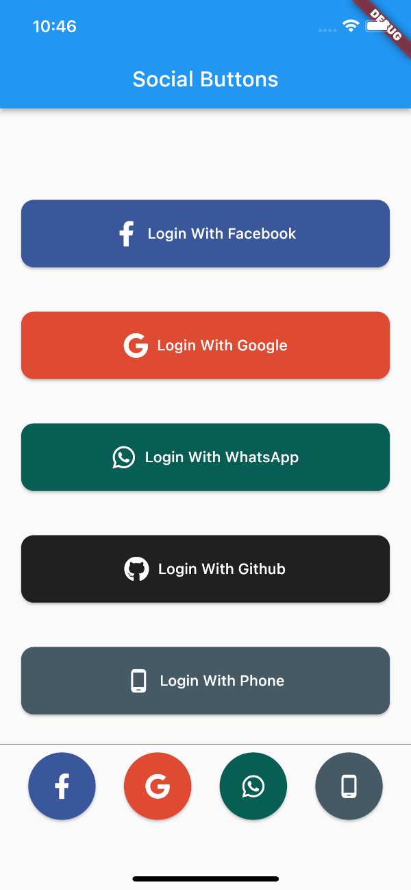 flutter_social_button Card Image