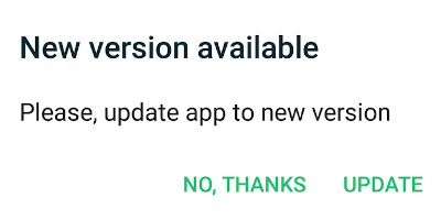 App Update Card