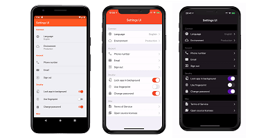Settings UI Card